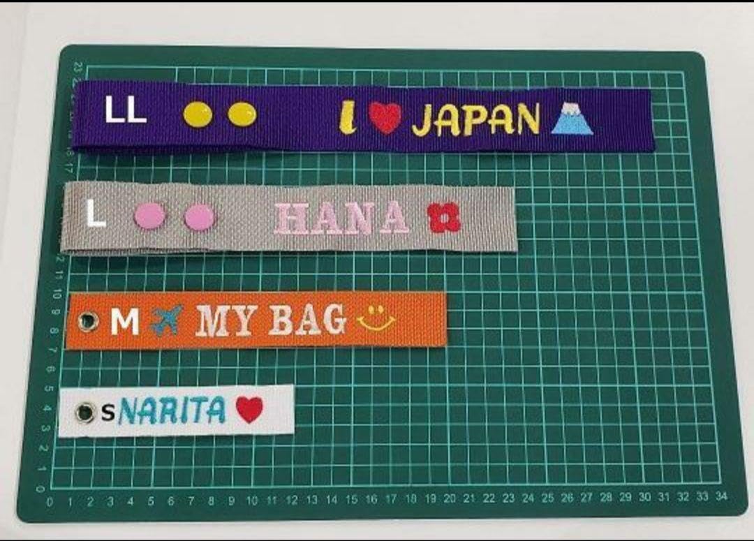 Amazon | ネームタグ ハングルネームタグ スーツケースネームタグ 刺繍
